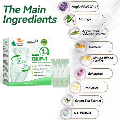 HPRA Recommendation Flagship Store Direct Sales 💜𝐋𝙀𝑹𝐂𝗘𝗔® Metabolic Balance Oral Ampoules⭐: Obesity,CardiovascularDiseases, Diabetes,Sleep Apnea Syndrome, joint lssues, etc