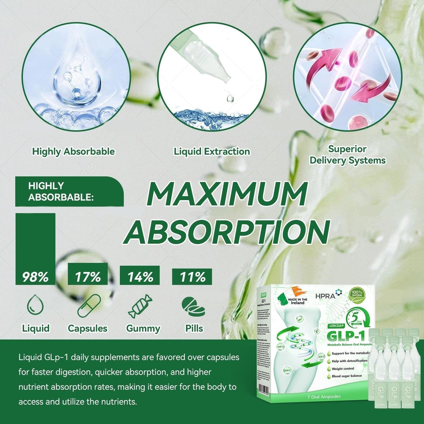 HPRA Recommendation Flagship Store Direct Sales 💜𝐋𝙀𝑹𝐂𝗘𝗔® Metabolic Balance Oral Ampoules💜: Obesity,CardiovascularDiseases, Diabetes,Sleep Apnea Syndrome, joint lssues, etc